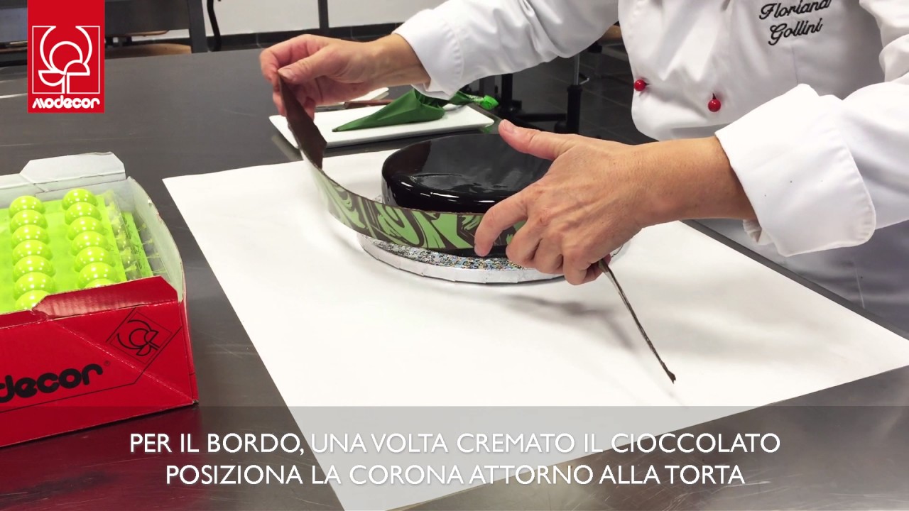 Modecor: Corone - trasferelli per cioccolato fondente e bianco