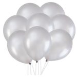 Globos PLATA 30cm 8Uds.