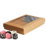Caja Inodoce con Ventana 21,5x14,5x3,5cm