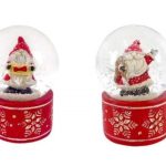 Globo de agua con Papá Noel 6,5 x 4,5 cm