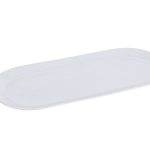 Plato ovalado de porcelana 33,5 x 15 x 2 cm