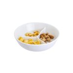 Plato de porcelana con 3 compartimentos 16,5x4cm