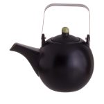 Tetera de porcelana negra 660 ml 11 x 12,5 cm
