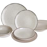 Plato PEARL Porcelana Beige 30x3,5cm