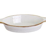 Sartén Ovalada de Porcelana con Asas Canela 90cl