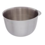 Cuenco de acero inoxidable con asa de 5,7 l y 25 x 14 cm