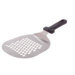 Espátula ovalada perforada de acero inoxidable 21x18cm