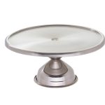 Soporte para tartas de acero inoxidable 32 x 17 cm