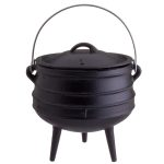 Sartén de Hierro Fundido con 3 Patas 3 Lt.