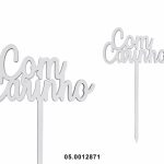 Adorno de MDF blanco con amor 10x15cm