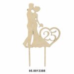 Adorno para novios 25 años 23cm