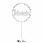 Topper MDF Felicidades 12x20cm