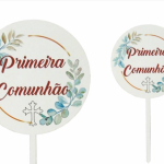 Adorno de MDF para Primera Comunión de 16 cm