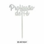 Topper de MDF blanco Mi profesión de fe 1