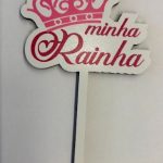 Adorno de MDF Mi Reina 12cm