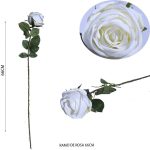 Tallo de rosa blanca 65cm