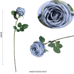 Tallo de rosa azul 65cm