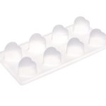 Molde de 8 corazones para caramelos PP