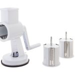 Rallador multiusos de acero inoxidable con 3 cilindros