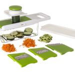 Mandolina con 4 cuchillas de acero inoxidable