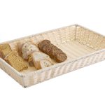 Cesta de PP marrón 52,5 x 32,5 x 8 cm