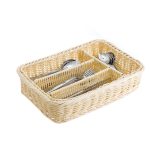 Cesta para cubiertos con separadores 36x25x7,5cm