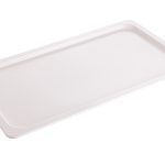 Bandeja de servicio de melamina blanca 52x32x2,5 cm