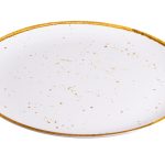 Plato de melamina color canela 40,6 x 3,3 cm