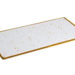 Bandeja de melamina color canela 45x23x2cm