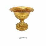 Cuenco de metal dorado 25x24cm