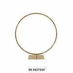 Anillo de metal dorado con base de 35 cm