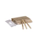 Tenedor de bambú para buffet de 9 cm, paquete de 100