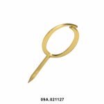 Adorno acrílico dorado Nº0 10cm