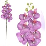 Orquídea Lila Tallo C/7 95cm