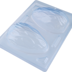 Molde especial de chocolate con forma de huevo entrelazado