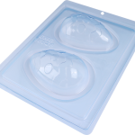 Molde de Huevo de Chocolate Texturizado 100g 3 Piezas