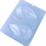 Molde elegante de chocolate con forma de huevo de 250 g (3 piezas)