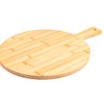 Tabla de cortar de bambú con mango Ø30x40x1,2 cm