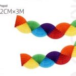 Guirnalda de papel de colores de 3 metros