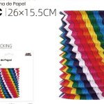 Linterna de papel de colores 15,5 cm x 26 cm