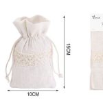 Bolsa de algodón perlado 10x15cm Paquete de 2