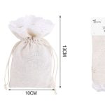 Bolsa de algodón perlado 10x13cm Paquete de 2