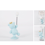 Oso azul con globo de 7 cm