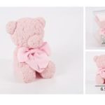 Oso de resina rosa 10x6,5cm