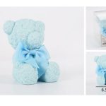 Oso de resina azul 10x6,5cm