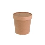 Vaso Kraft con Tapa 472ml 98x75x99mm Paquete 25