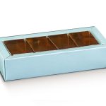 Caja de dulces con divisor 120x50x30mm