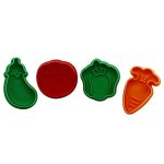 Cortador de verduras con resorte, juego de 4