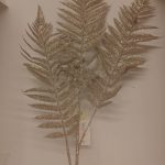 Tallo de helecho champán brillante de 80 cm