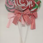 Piruleta decorativa colorida de 43 cm